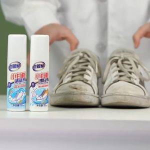 laoguanjia White Shoe Cleaner Shoes Foam Wash-Free Shoes Decontamination Handy Remove Stain (80ML)