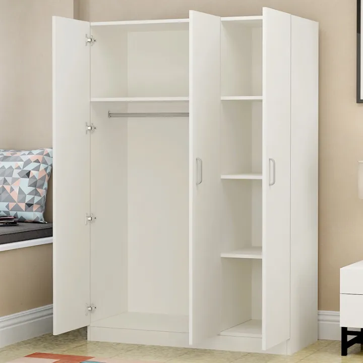 MYHOME%20%20Wardrobe%20Modern%20Simple%20Clothing%20Storage%20Cabinet%20Bedroom%20Assembly%20Hanging%20Solid%20Wood%20Wardrobe%20-%20Image%202