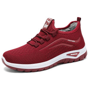 [Free Shipping] WomenS Winter Cotton Shoes Fleece-Lined And Thickened New Low-Cut WomenS Walking Shoes Versatile Outdoor Snow Boots Warm Cotton Boots