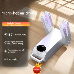 Portable Boot Dryer & Warmer Featuring 360° heat Timer Settings Foldable Racks Ozone Deodorizer & Fast-Dry Technology