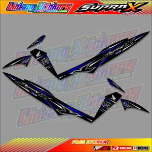 STRIPING VARIASI HONDA SUPRA X 125 - BLIZZARD / STIKER LIST MOTOR HONDA SUPRA X 125 - BLIZZARD