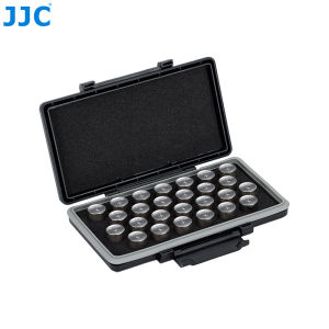 JJC Coin Cell Battery Storage Box Case For Stores 26x CR1/3N BatteriesMoisture ProofWaterproof &Dustproof