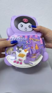 Kids Beauty Play Set Fashion Backpack Pretend Makeup Toy Hair Dryer Mirror Comb Accessories Girls Gift Set