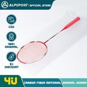 ALP Power 2pcs 4U G5 Original Design Full Carbon Fiber 22-26lbs Linear Badminton Racket Professional Offensive Racquet for Sports