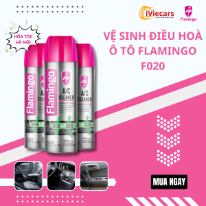 Xịt vệ sinh điều hòa máy lạnh ô tô gia đình dạng bọt Flamingo F020 dung tích 500ml