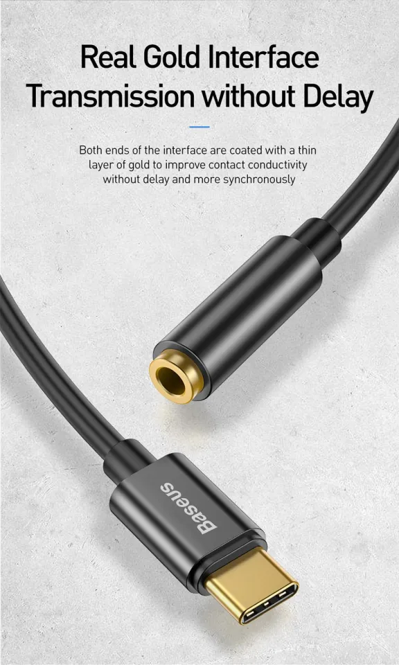 Baseus USB Type C to Jack OTG Adapter USB-C Type-C to mm
