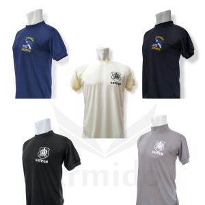 Grosir Baju Kaos Satpam Security Full Bordir & Sablon Lengan Pendek Krem Cream 2022 Terbaru