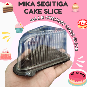 Mika Segitiga Slice Cake isi 50 + Tutup