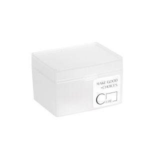 WH Multi-purpose Collection Coins Photocard Storage Box/ Flip Lid Transparent Plastic Stationery Small Items Sorting Container
