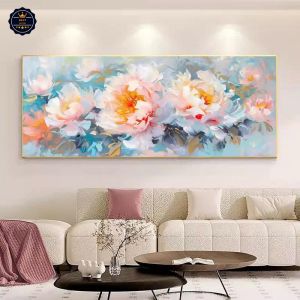 Tranh Hoa Mẫu Đơn Sắc Đẹp Vĩnh Cửu Tranh Canvas Tranh Tráng Gương Tranh Phòng Khách