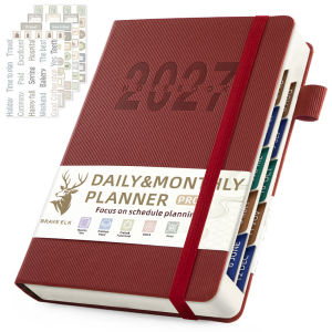 Daily Planner Notebook A5 Schedule Agenda Habit Tracker 365 Days Time Management Journal A5 2027  Buku Perancang Harian A5 Jadual Waktu Pengurusan Masa Catatan Nota Premium Quality