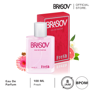 BRASOV Parfum Wanita 100 ML Eau De Parfum HALAL Perfume Spray Cologne Besar Perempuan EDP Fresh / Lovely / Energy Ori
