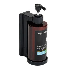 FIRST SONG อุปกรณ์ติดผนัง เครื่องจ่ายสบู่ด้วยมือ มือกด ไม่มีการเจาะรู ขวดเจลทำความสะอาดมือ ง่ายต่อการติดตั้ง รีฟิล ขวดปั๊มเปล่า ห้องน้ำในห้องน้ำ