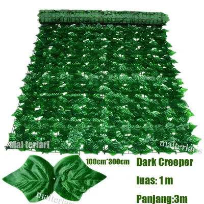 3 Meter x 1 Meter Daun Hias Ornamen Dekorasi Rumah Pagar Dinding Roll Daun Rambat Import Termurah Artificial Rumput Palsu Gulungan Daun Dinding semangka /Daun Roll/ Daun dekorasi / Daun artifisial