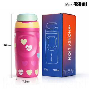 HoneyLion -304 Stainless Steel Vacuum Tumbler 480ML 770ML Hot and Cold Insulated Bottle One Click Open Travel Mug