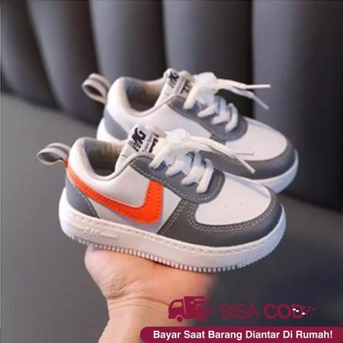Sepatu Anak Laki-laki & Perempuan Unisex Sneakers Kets JR Sekolah Sd Ukuran 22-30