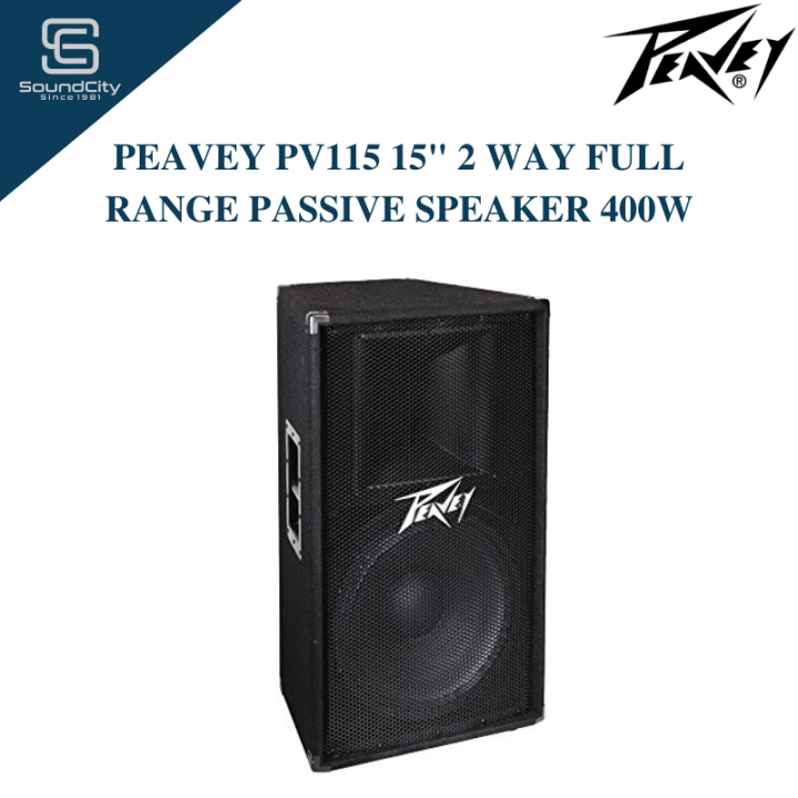 PEAVEY PV115 15" 2 Way Full Range Passive Speaker 400W ( Peavey PV115
