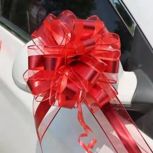 1Pair Large Handmade Pull Bow Ribbon Flower for Wedding Festival Party Huge Car Bow Large Giant Bow