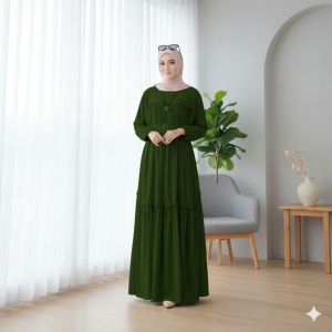 GAMIS WANITA BUSUI FRENDLY / GAMIS  DEWIE CANDA SUSUN POLOS ( FREE SABUK )