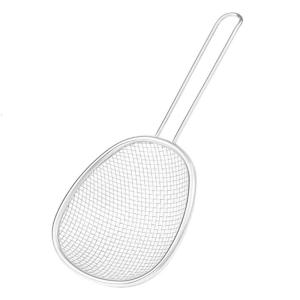 Stainless Steels Fine Mesh Strainer Metal Frying Basket Kitchen Oil Skimmer Large Sieve Drain Net Easy to Use