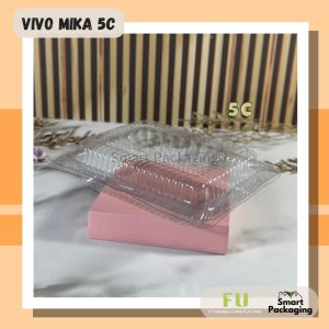 [ISI 100 PCS] Mika Merk VIVO 3C 4C 5C / Mika Makanan Jajanan Kue Roti / Mika Plastik Tebal / Mika Plastik Sekali Pakai