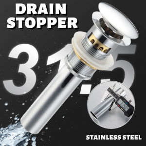 Stainless Steel Flip Type Drain Strainer Drainer Lavatory Basin Drain Stopper