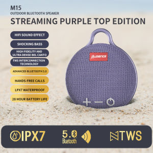 M15 IPX7 Waterproof Shower Bluetooth Speaker Portable Small Speaker Speakers Bluetooth Wireless Loud Clear Sound Support TF Card Suction Cup for Outdoor Kayak Canoe Beach Gift