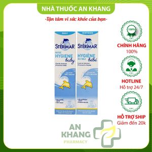 Xịt muối mũi biển sâu Sterimar baby nhập khẩu Pháp 50ml -giúp bé thông mũi sạch mũi tránh ngạt mũi và  kháng khuẩn