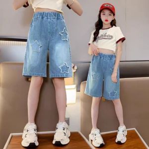 New Arrival Ripped Denim Short for Kids Girls Korean Style Bermuda Light Denim Maong Jorts for Girls age 2-12 years old