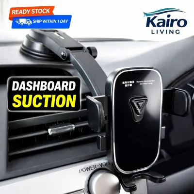 Car Phone Holder Dashboard Suction Aircond Vent Hook Magnetic Phone Holder 3 Types Mobile Holder Kereta 汽车手机支架