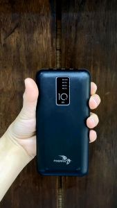 POERMA POWER BANK 1 TO 4 CAPACITY: 10000mAh MODEL: PB-213 built-in cable type C/cable IOS/cable micro usb. original power bank