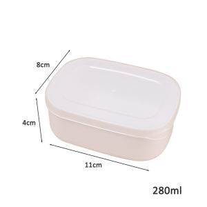 280ml thực phẩm lưu trữ container hộp cơm trưa Mini Tủ đông hộp lưu trữ thức ăn tủ lạnh gạo thực phẩm trái cây bảo quản giữ tươi hộp