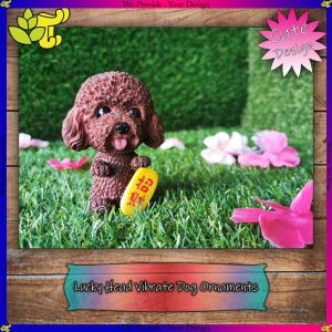 [D97] Lucky Head Vibrate Dog Ornaments A Realistic Very Cute Design And Handy Ornaments Is Popular(招財) In Decoration Head Can Vibrate Place On Your Lucky Locate