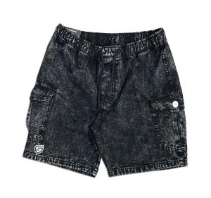 Celana Cargo Pendek Jeans Washing Snow Kimpul Distro Premium Kekinian Viral Bahan Tebal Mewah