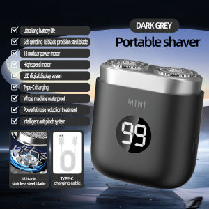 Mini Portable Shaver Travel Full Body Wash Double Head Electric Shaver
