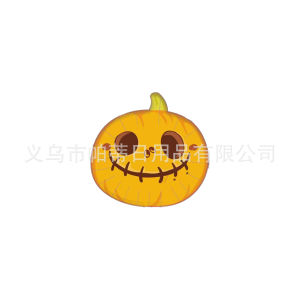 จานอาหารค่ำหัวกะโหลกฮาโลวีน Amazon ทิ้งรูปฟักทองปาร์ตี้จานกระดาษตกแต่งปาร์ตี้ฮาโลวีน