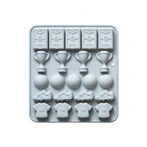 Football Chocolate Molds 22 Cavities Soccer Sports Theme Silicone Molds Baking Moulds for Candy Fondan Decoration