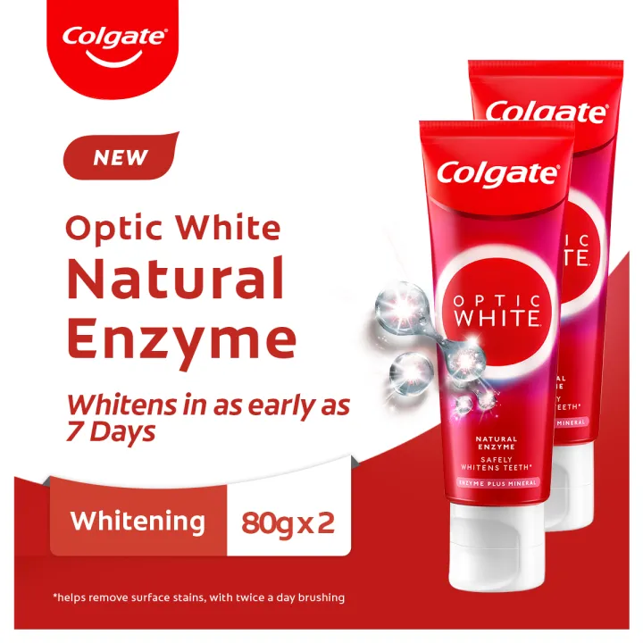 コルゲート オプティックホワイト かたく ENZYME PLUS WHITE 80g