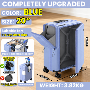 【SG Local Seller】20/24/26 Inch Expandable Large Capacity Cabin Luggage Lightweight Luggage With brake wheel &Cup Holder 行李箱