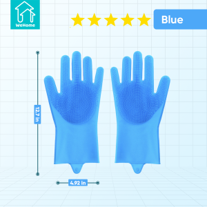 WeHome Multifunction Silicone Gloves Pet Bath Gloves Anti-scratch Anti-bite High Elasticity Gloves Kitchen Cleaning Gloves Car Wash Fruit Wash Cleaning Gloves