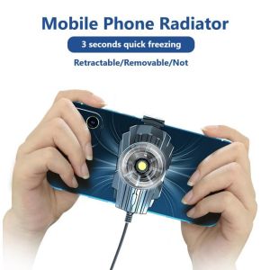 F5 Universal Mini Phone Cooling Fan Radiator Turbo Hurricane Game Cooler Mobile Phone Cool Heat Sink