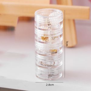 Adjustable Clear Plastic Storage Box for Jewelry & Beads - Multi-Compartment Organizer - S/M/L