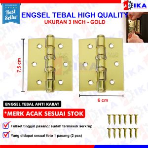 ENGSEL PINTU BESI TEBAL 3 4 5 INCH / JENDELA SERBAGUNA KUALITAS BAGUS KUAT TEBAL HARGA PER 1 PASANG