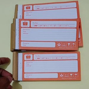 Buku Nota Label Hvs 100lembar Pengiriman alamat paket online