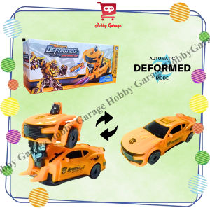 Mainan Mobil Transform Robot Anak Deformation Bumbele Bee Light Sound