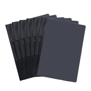 6Pcs File Sleeves Letter Size File Document Folder Filing Folder with Rotating Clamp Presentation Folder Hold 200 Sheets
