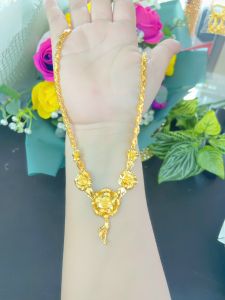 Dây chuyên cưới hoa mai chuẩn 24.k kèm hộp nhung K693