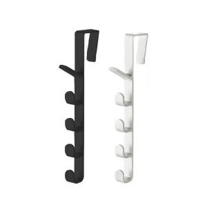 GANTUNGAN BAJU BELAKANG PINTU 5 KAIT BAHAN PLASTIK / HANGER PINTU SERBAGUNA