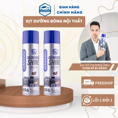Xịt Dưỡng Bóng Nội Thất Ghế Da Ô Tô Hương Cafe OMINO M96 500ml - Chính Hãng Omino Vietnam