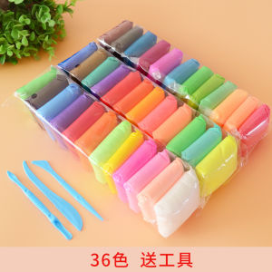 12/24/36 Color Light Soft Clay DIY Toys Children Educational Air Dry Polymer Plasticine Safe Colorful Light Clay Toy Gift To Kids ef